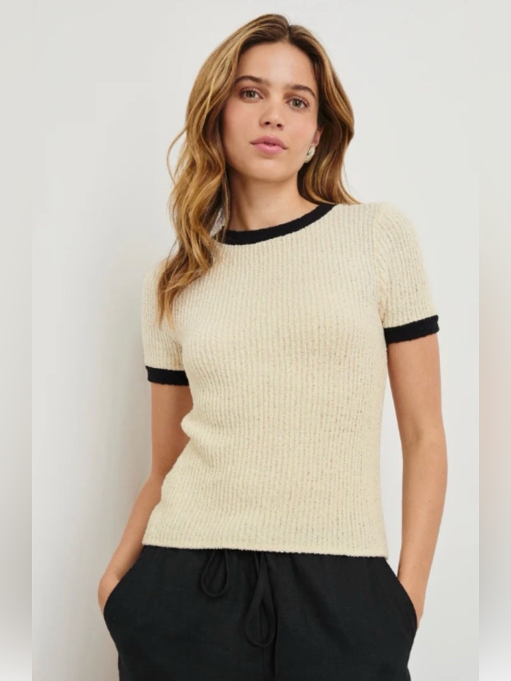 RAILS Meredith Knit Short Sleeved Top XS